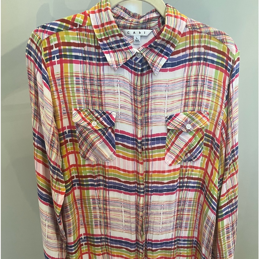 Cabi plaid button down